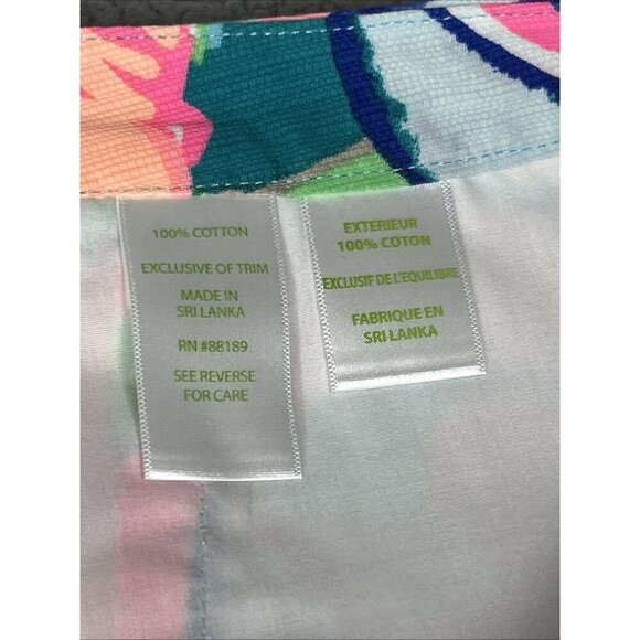 Lilly Pulitzer Magnolia Shorts 8 Scalloped Exotic Garden Tropical 5" Multicolor - Picture 4 of 11